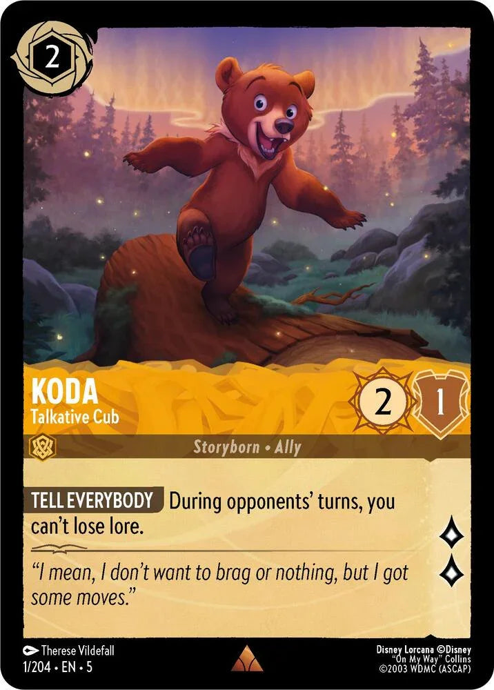 Set 5 001/204 Koda - Talkative Cub R