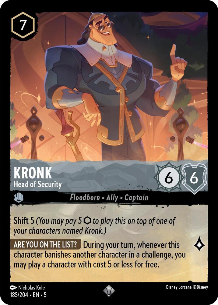 [Foil] Set 5 185/204 Kronk - Head of Security SR