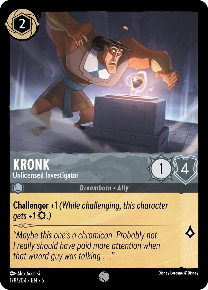[Foil] Set 5 178/204 Kronk - Unlicensed Investigator C