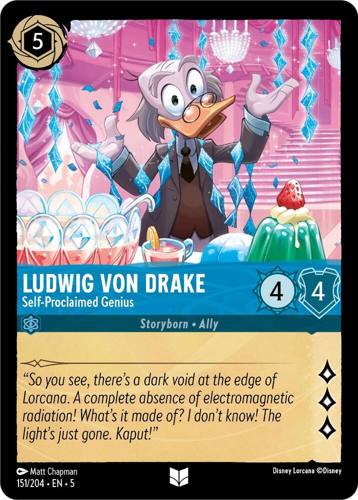 Set 5 151/204 Ludwig Von Drake - Self-Proclaimed Genius U