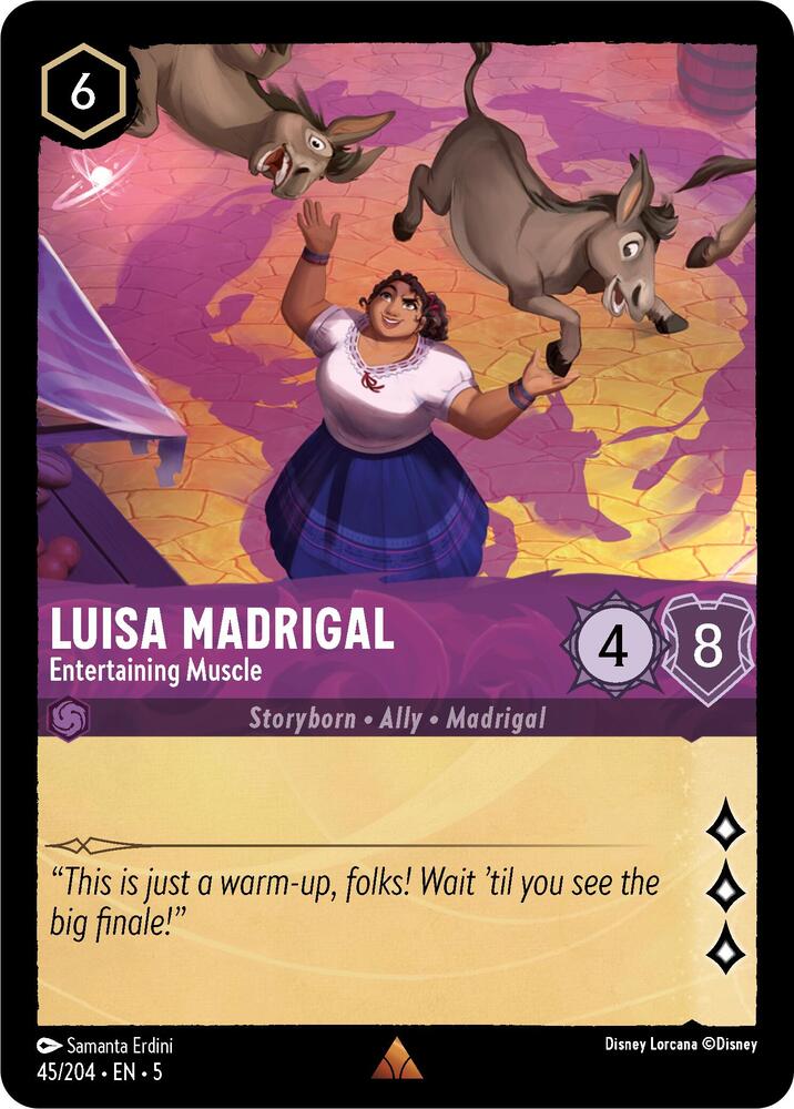 [Foil] Set 5 045/204 Luisa Madrigal - Entertaining Muscle R