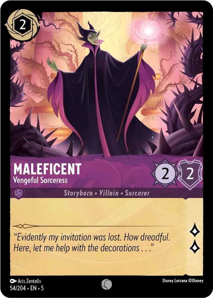 [Foil] Set 5 054/204 Maleficent - Vengeful Sorceress C