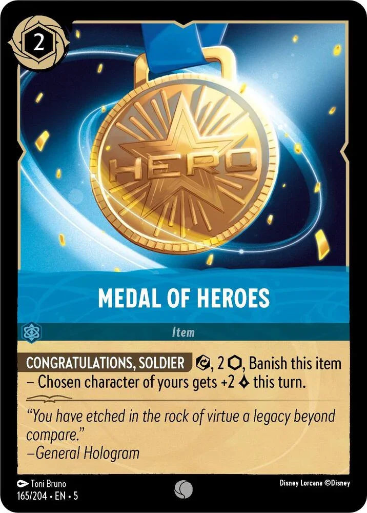 Set 5 165/204 Medal of Heroes C