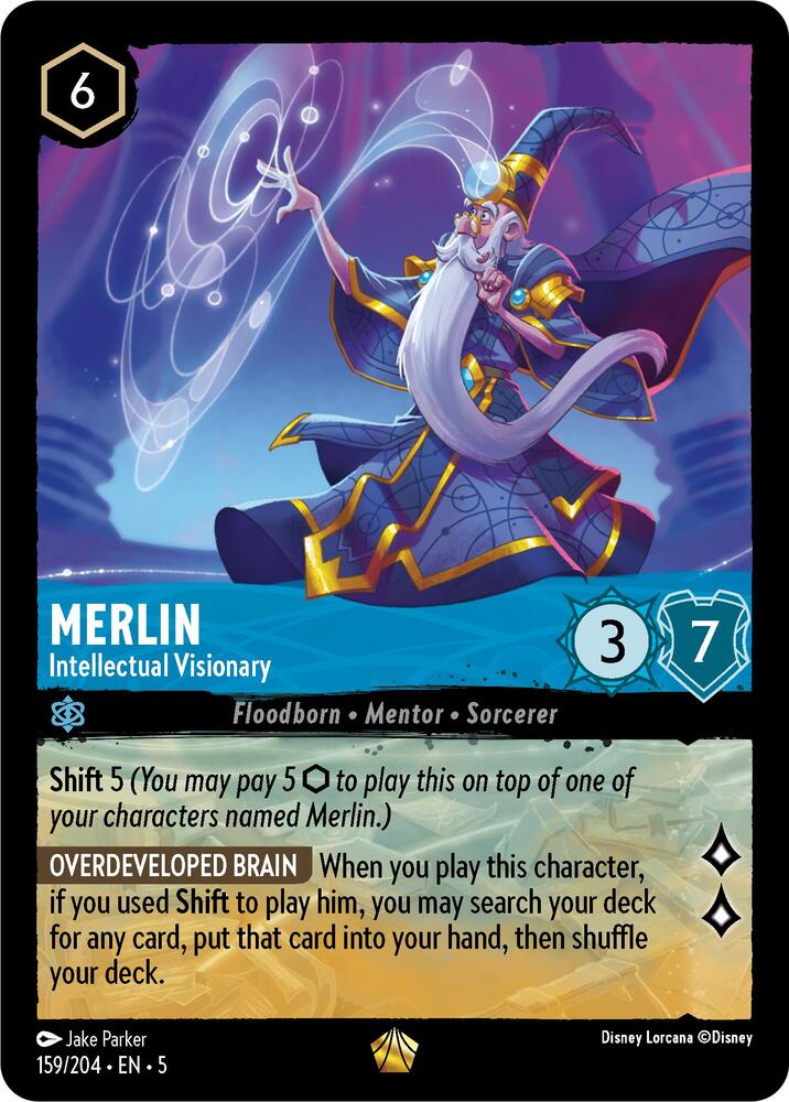 [Foil] Set 5 159/204 Merlin - Intellectual Visionary L