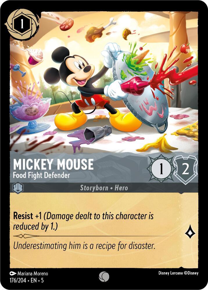 Set 5 176/204 Mickey Mouse - Food Fight Defender C