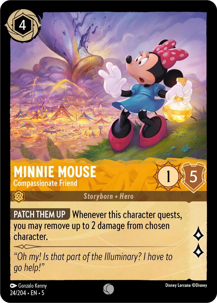 [Foil] Set 5 024/204 Minnie Mouse - Compassionate Friend C