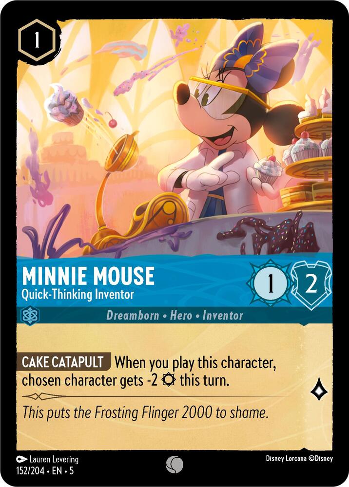 [Foil] Set 5 152/204 Minnie Mouse - Quick-Thinking Inventor C