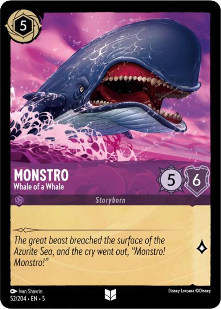 [Foil] Set 5 052/204 Monstro - Whale of a Whale U