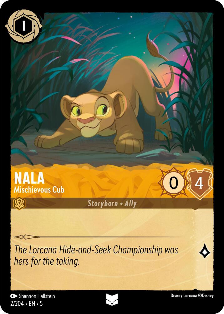 [Foil] Set 5 002/204 Nala - Mischievous Cub U