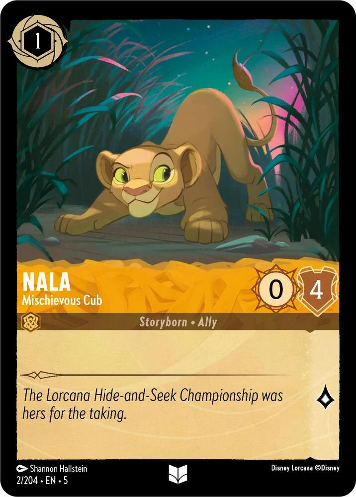 Set 5 002/204 Nala - Mischievous Cub U