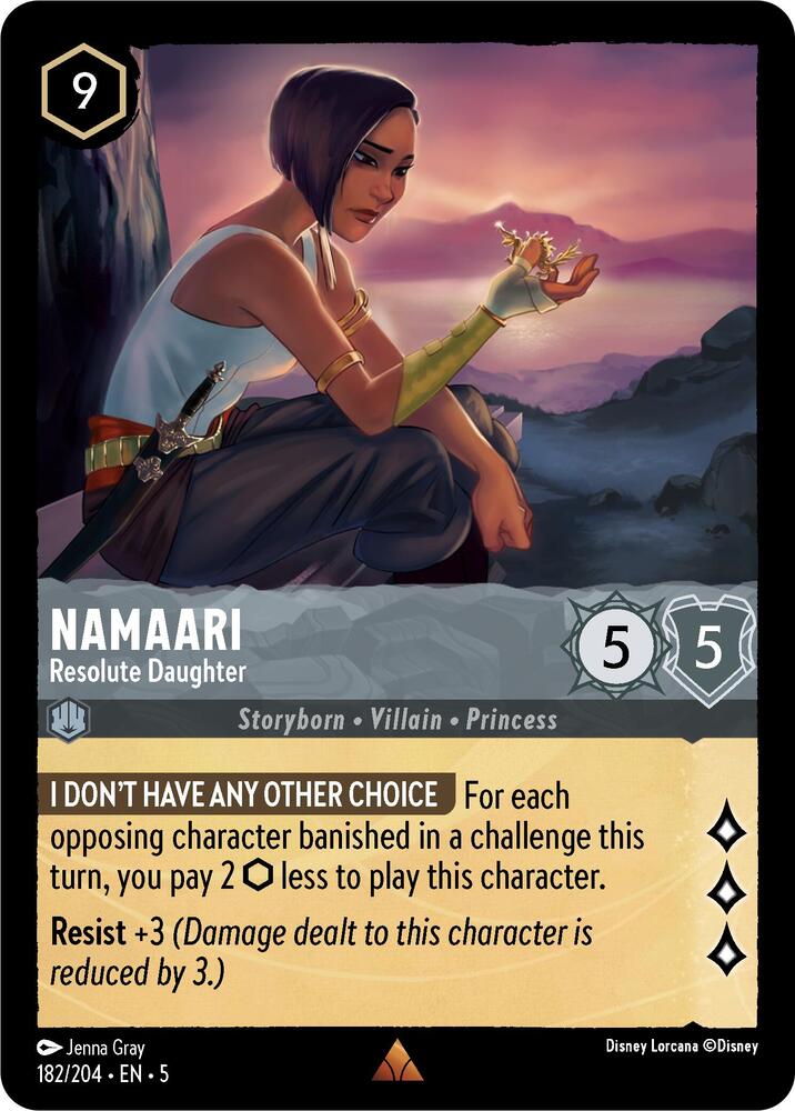 [Foil] Set 5 182/204 Namaari - Resolute Daughter R