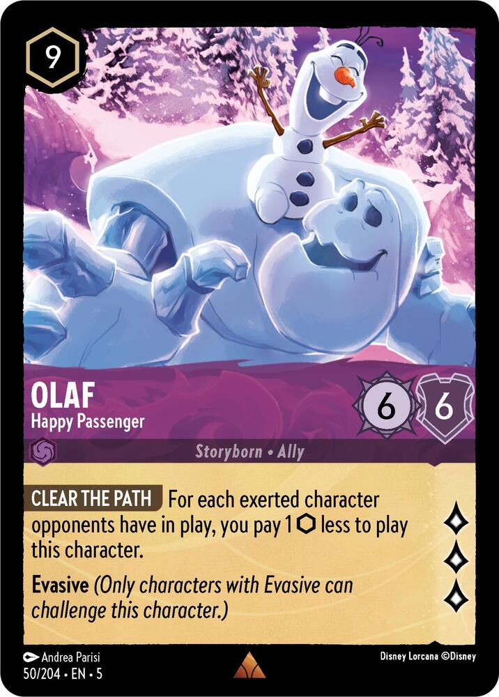 [Foil] Set 5 050/204 Olaf - Happy Passenger R