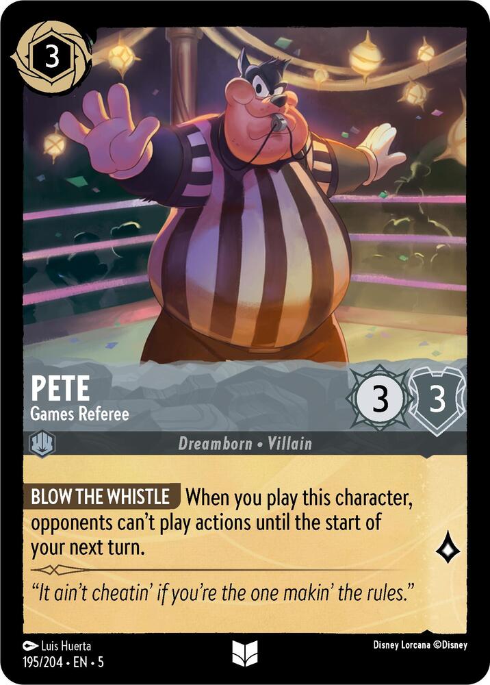 [Foil] Set 5 195/204 Pete - Games Referee U