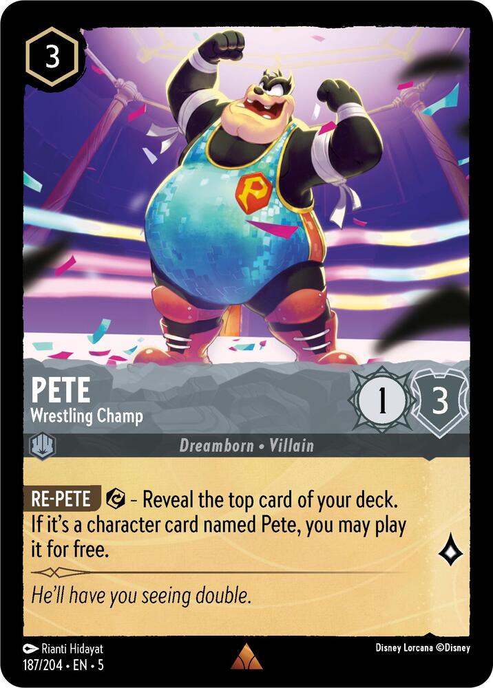 [Foil] Set 5 187/204 Pete - Wrestling Champ R