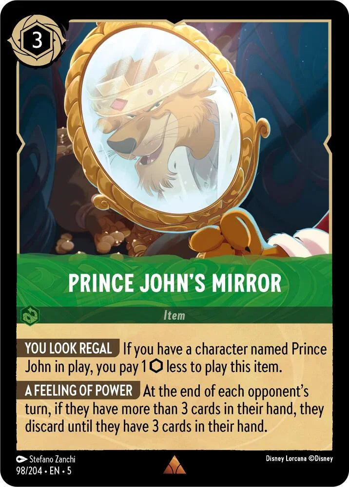 Set 5 098/204 Prince John's Mirror R