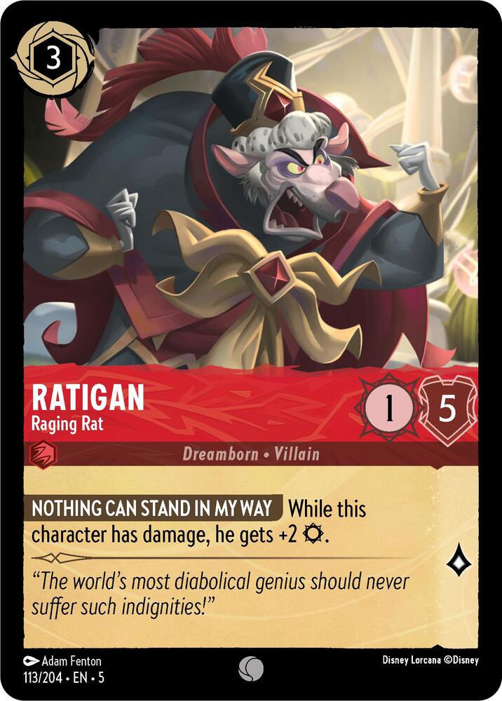 [Foil] Set 5 113/204 Ratigan - Raging Rat C