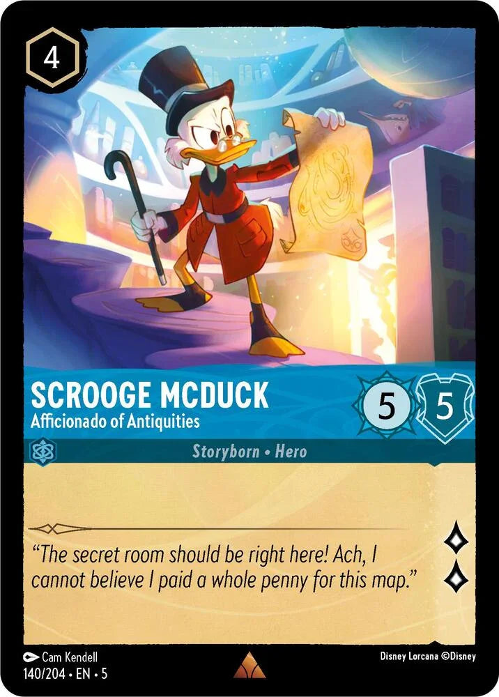 Set 5 140/204 Scrooge McDuck - Afficionado of Antiquities R
