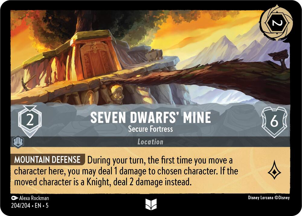 [Foil] Set 5 204/204 Seven Dwarfs' Mine - Secure Fortress U
