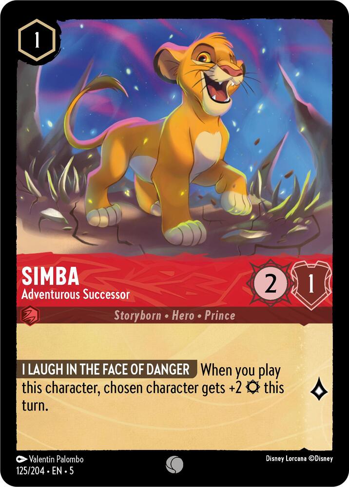 [Foil] Set 5 125/204 Simba - Adventurous Successor C