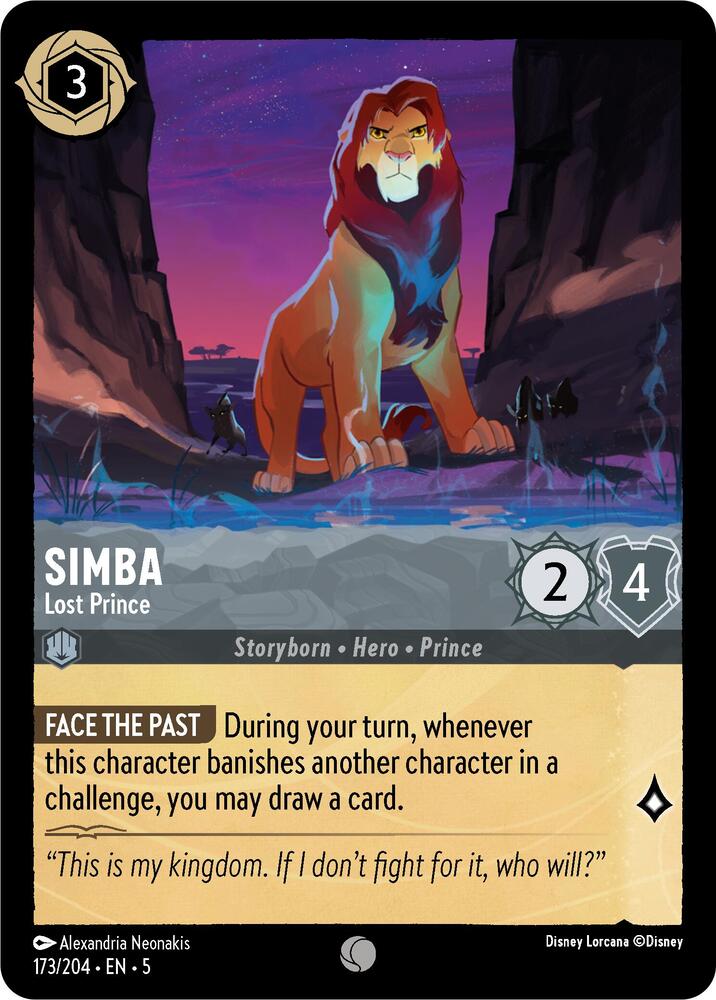 [Foil] Set 5 173/204 Simba - Lost Prince C