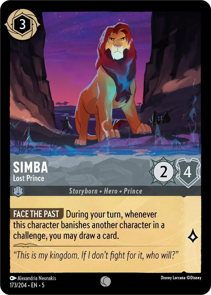 Set 5 173/204 Simba - Lost Prince C