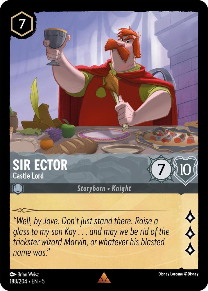 [Foil] Set 5 188/204 Sir Ector - Castle Lord R