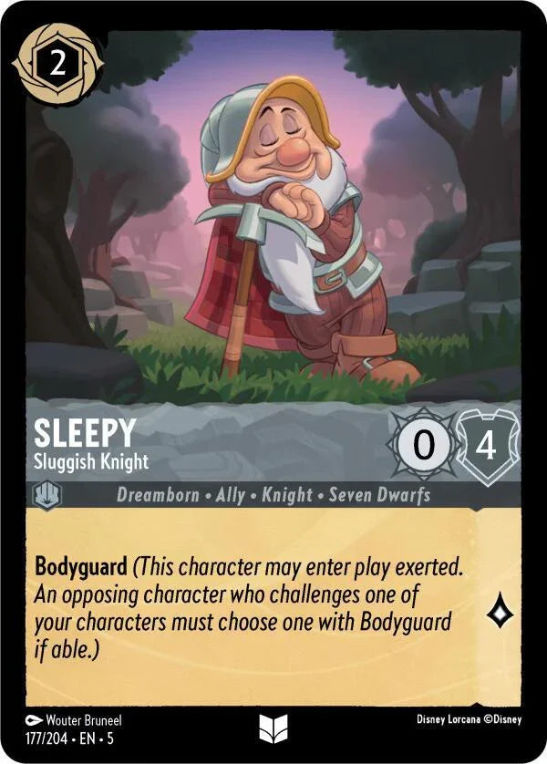 Set 5 177/204 Sleepy - Sluggish Knight U