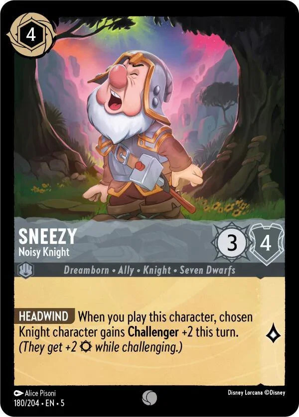 Set 5 180/204 Sneezy - Noisy Knight C
