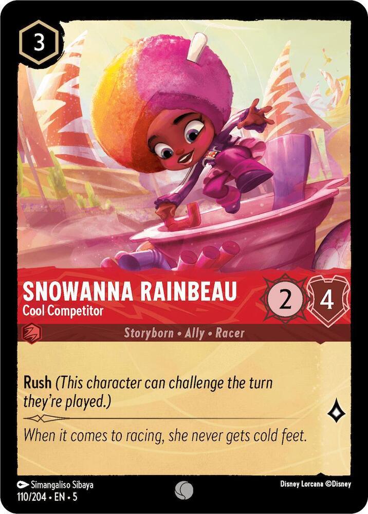 Set 5 110/204 Snowanna Rainbeau - Cool Competitor C