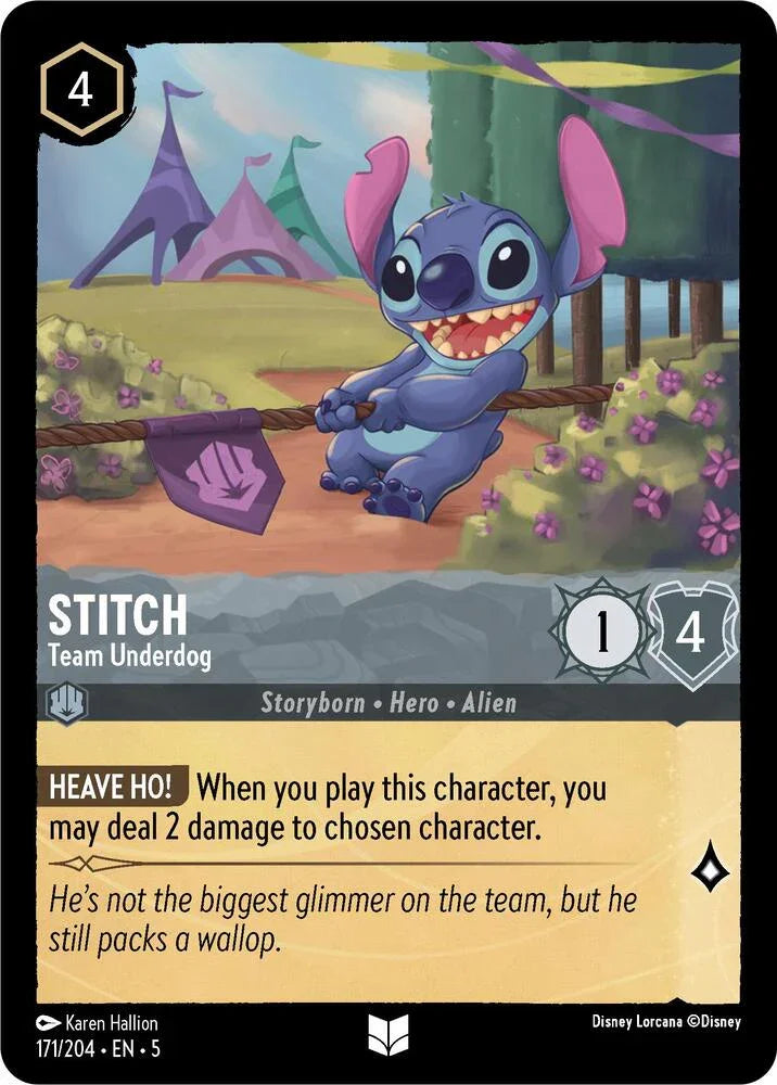 Set 5 171/204 Stitch - Team Underdog U