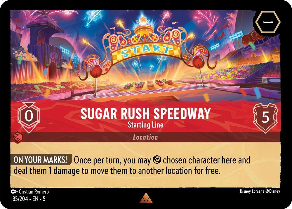 Set 5 135/204 Sugar Rush Speedway - Starting Line R