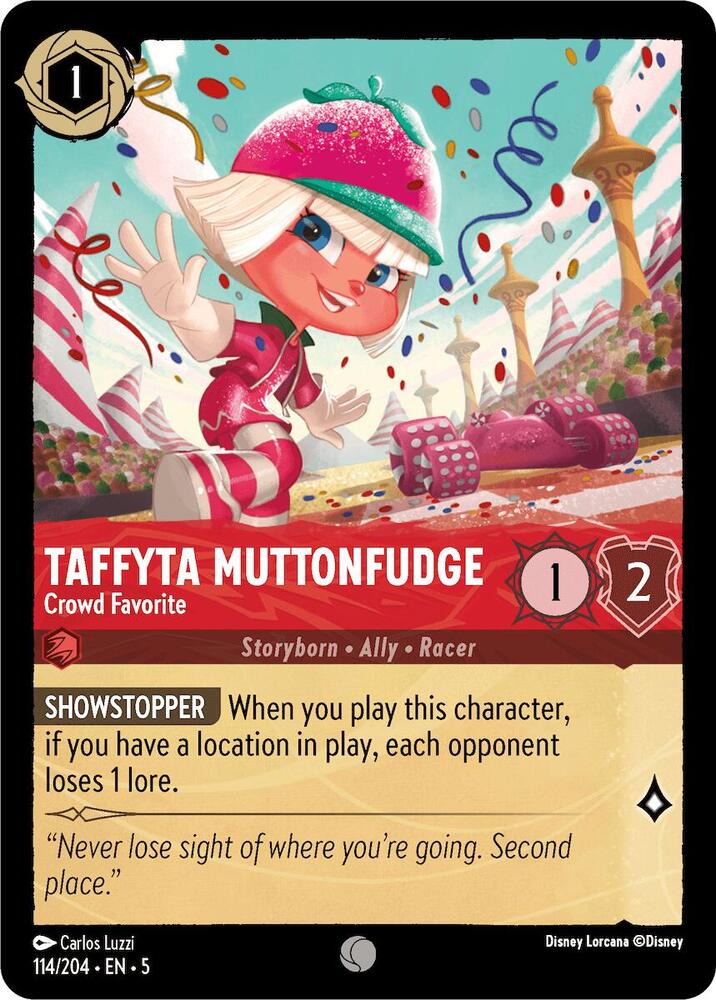 [Foil] Set 5 114/204 Taffyta Muttonfudge - Crowd Favorite C