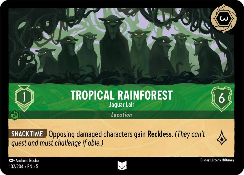 Set 5 102/204 Tropical Rainforest - Jaguar Lair U