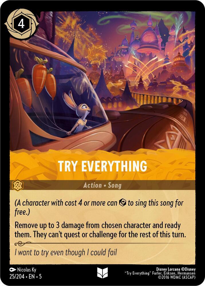 Set 5 025/204 Try Everything U