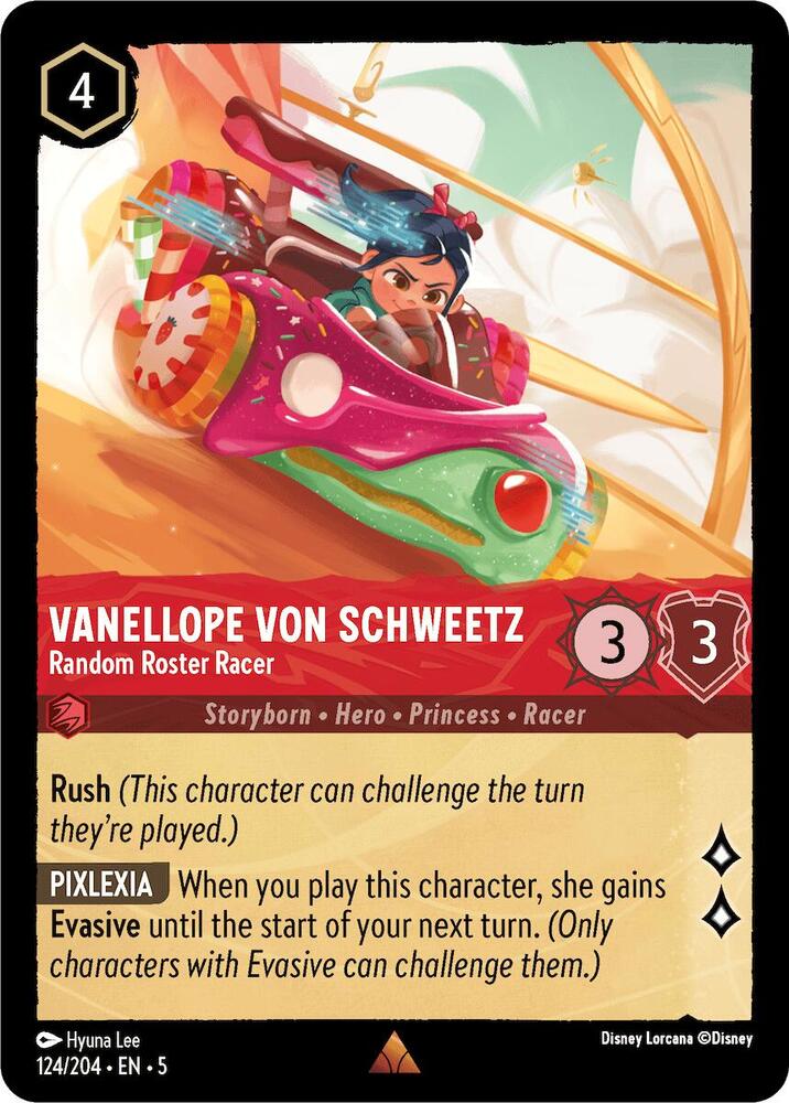 [Foil] Set 5 124/204 Vanellope von Schweetz - Random Roster Racer R