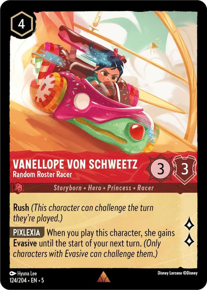 Set 5 124/204 Vanellope von Schweetz - Random Roster Racer R