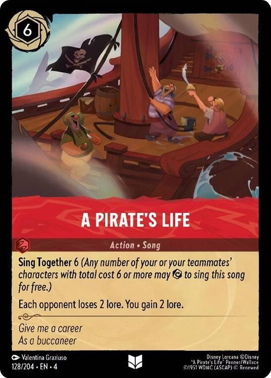 [Foil] Set 4 128/204 A Pirate's Life U