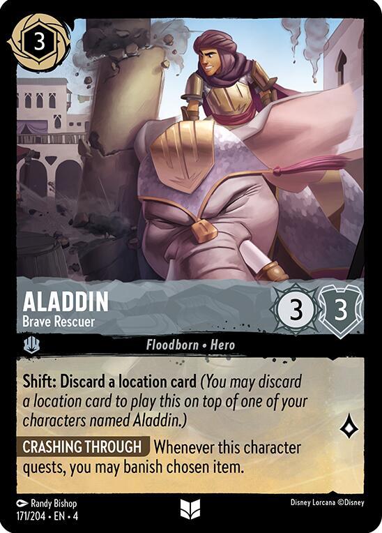 [Foil] Set 4 171/204 Aladdin - Brave Rescuer U