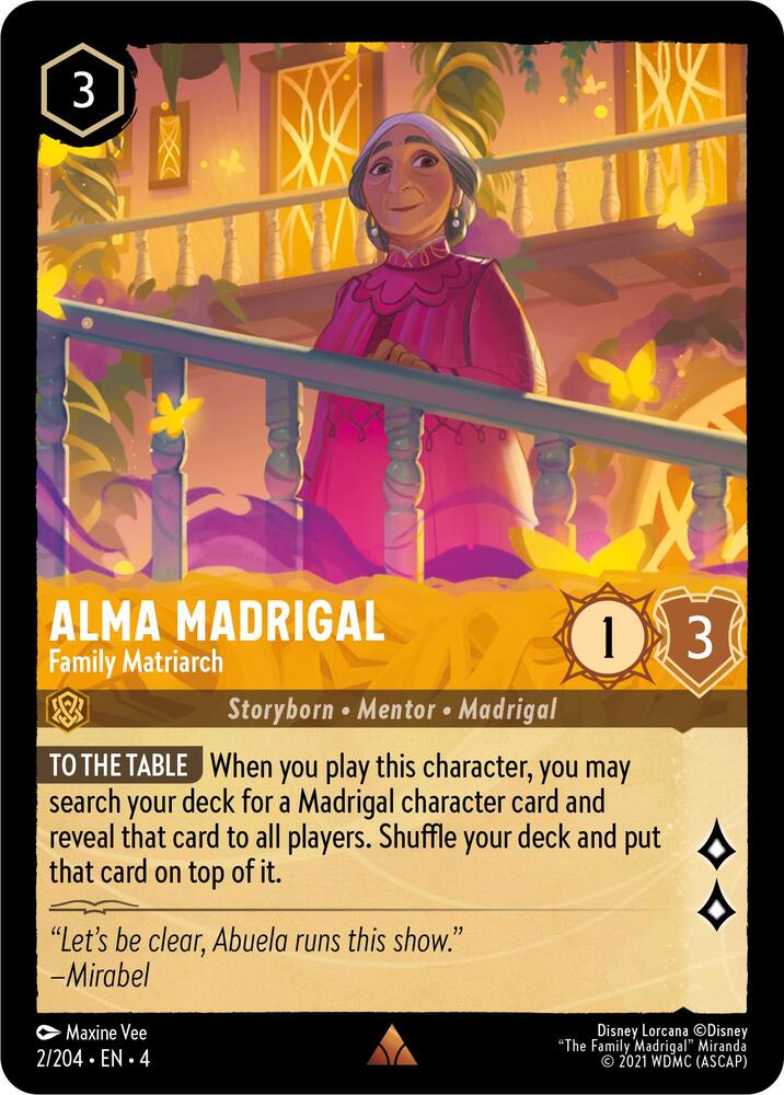 [Foil] Set 4 002/204 Alma Madrigal - Family Matriarch R