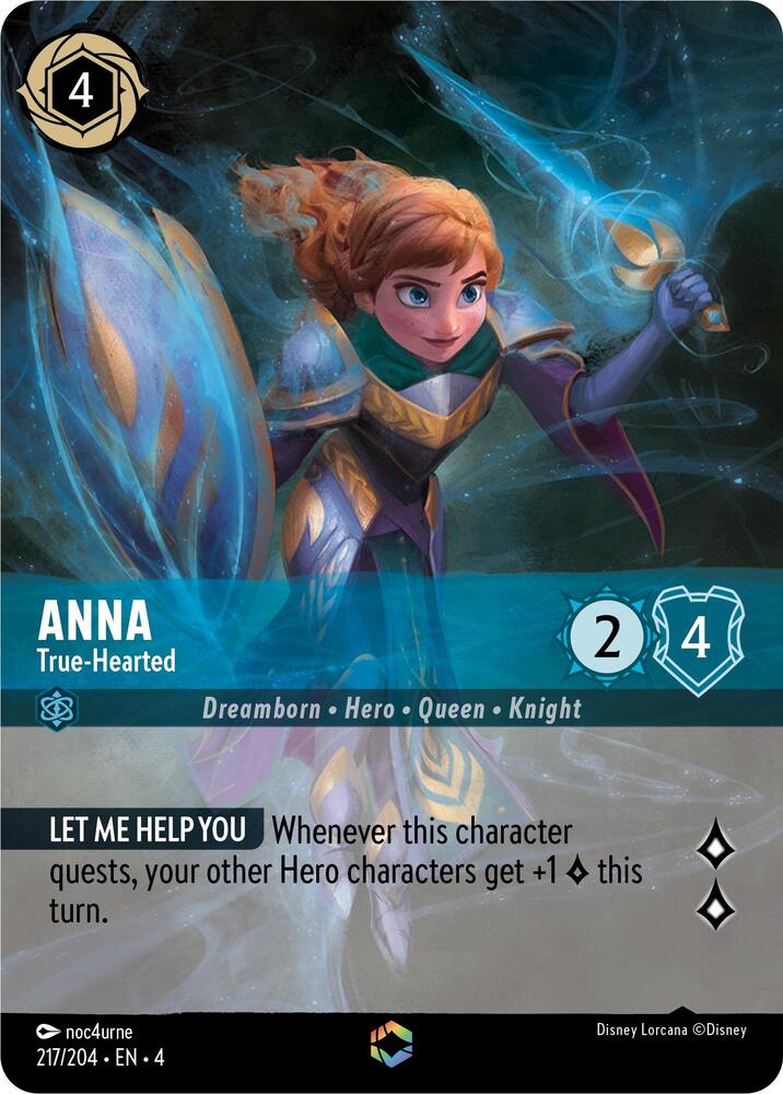 Set 4 217/204 Anna - True-Hearted (Enchanted) E
