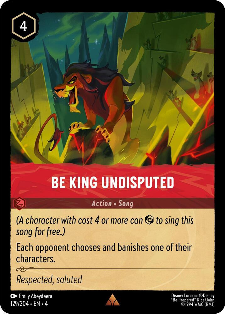 [Foil] Set 4 129/204 Be King Undisputed R