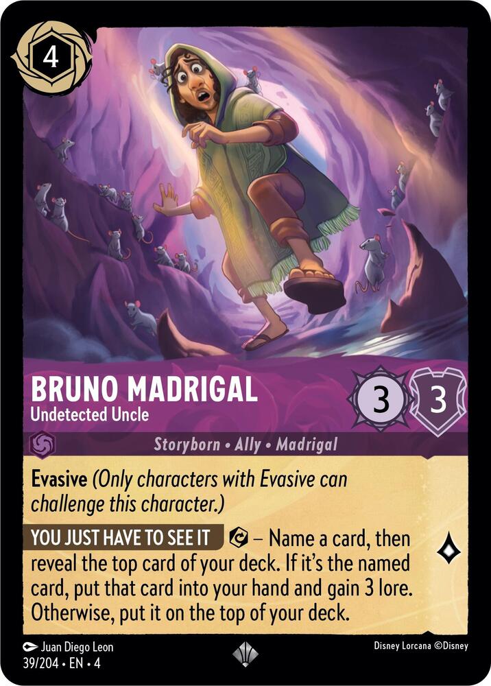 [Foil] Set 4 039/204 Bruno Madrigal - Undetected Uncle SR