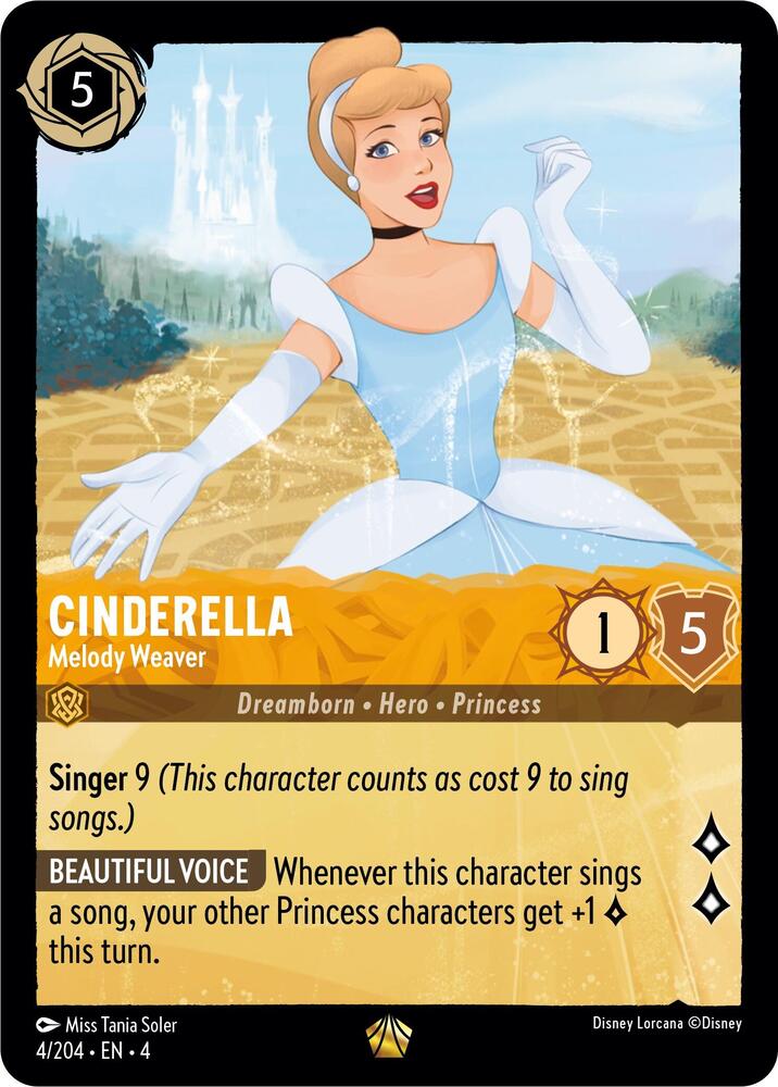 [Foil] Set 4 004/204 Cinderella - Melody Weaver L