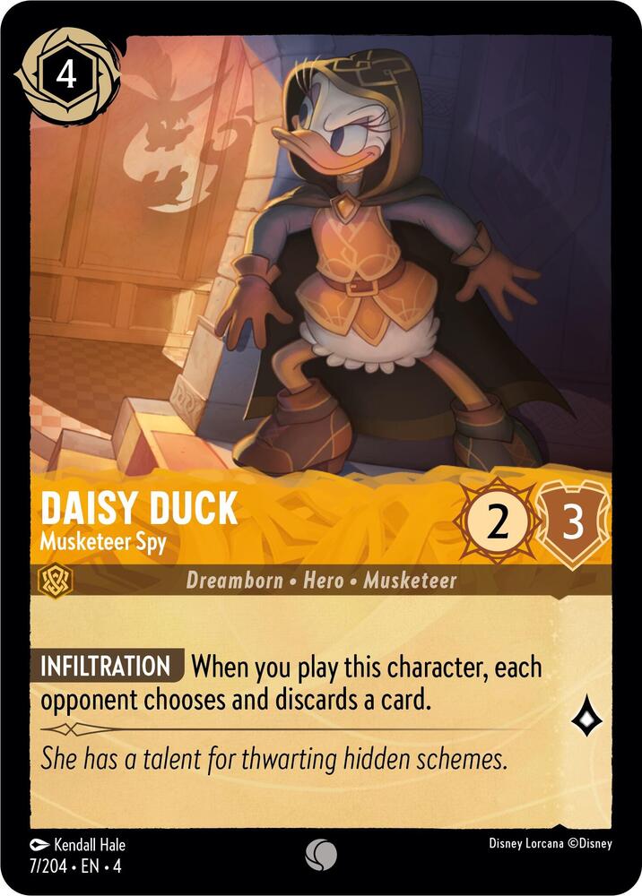 [Foil] Set 4 007/204 Daisy Duck - Musketeer Spy C