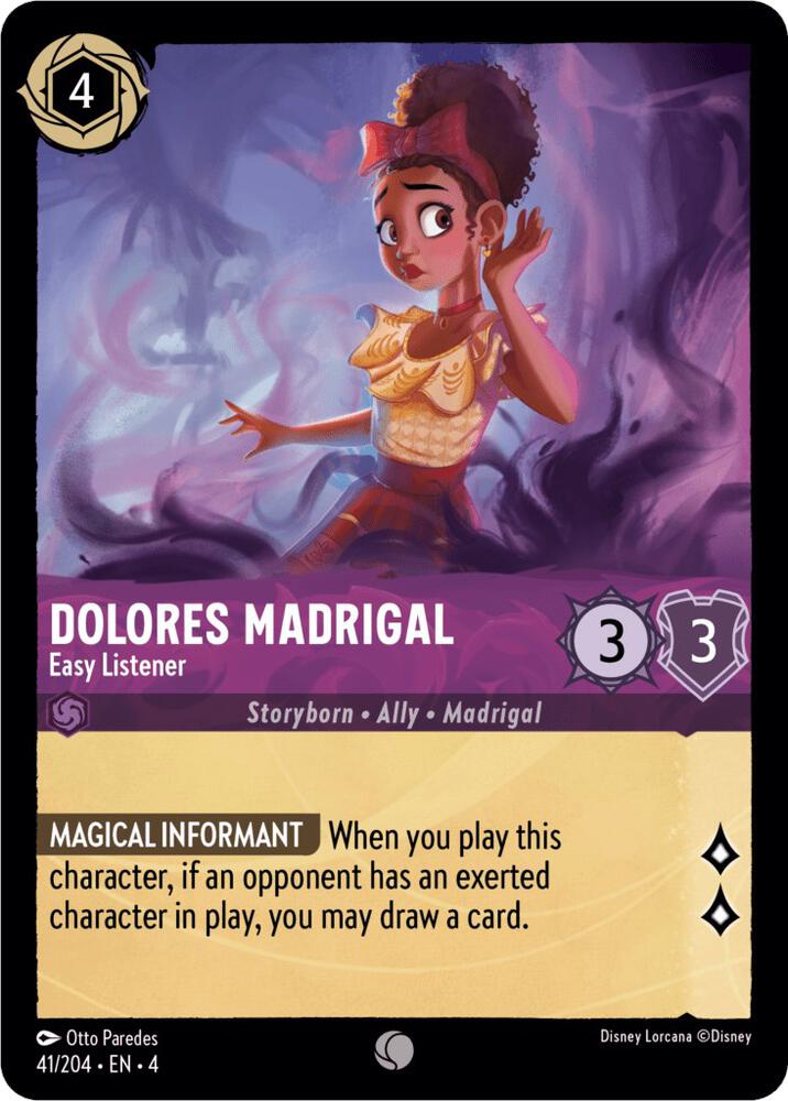 [Foil] Set 4 041/204 Dolores Madrigal - Easy Listener C