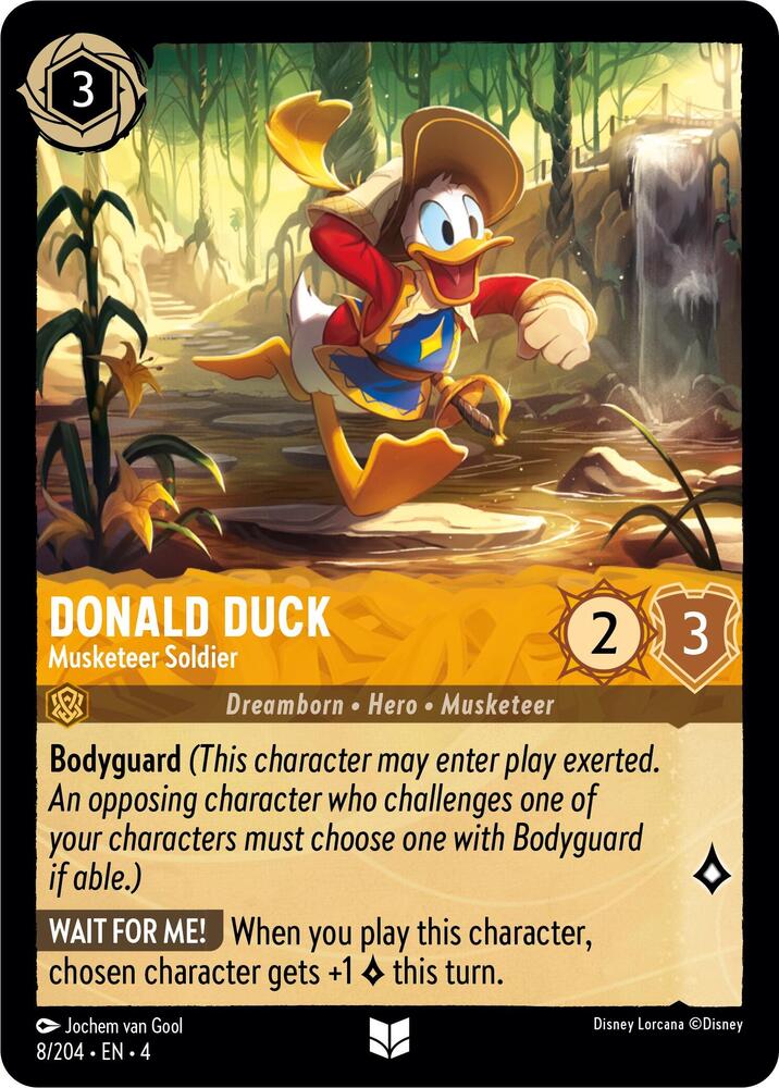 Set 4 008/204 Donald Duck - Musketeer Soldier U