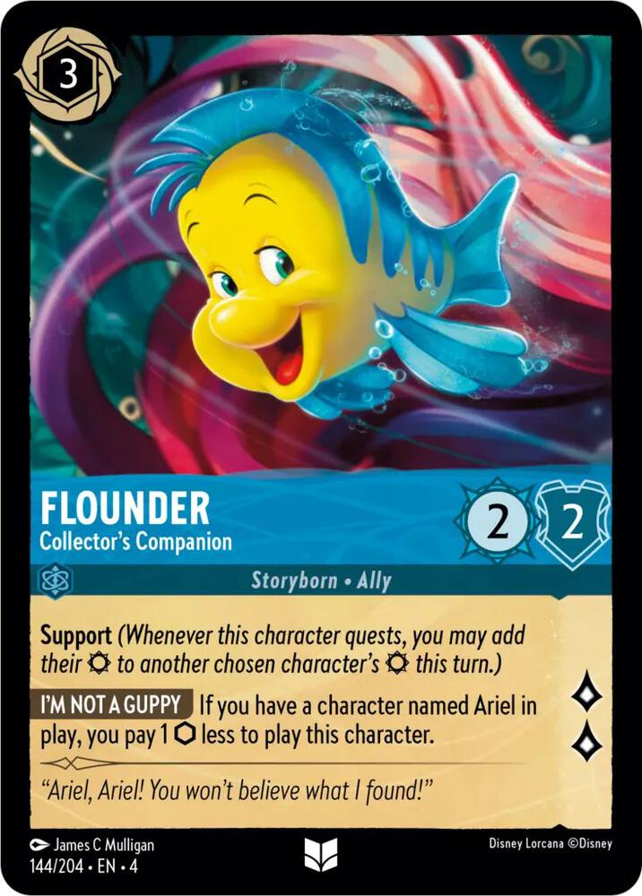 [Foil] Set 4 144/204 Flounder - Collector's Companion U