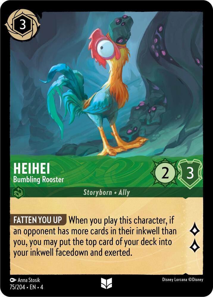 [Foil] Set 4 075/204 Heihei - Bumbling Rooster U