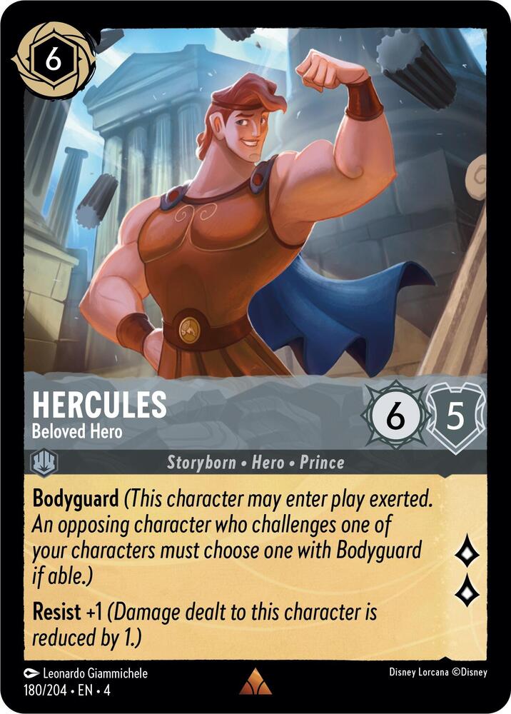 [Foil] Set 4 180/204 Hercules - Beloved Hero R