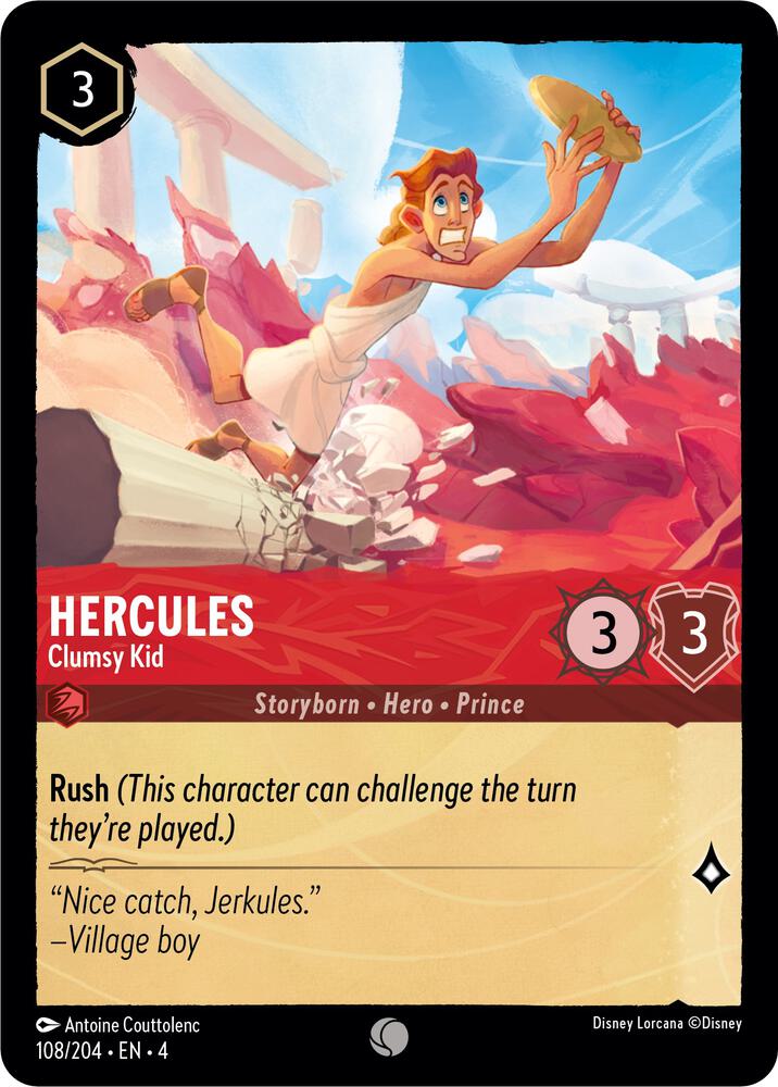 [Foil] Set 4 108/204 Hercules - Clumsy Kid C